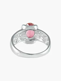 Bague Tourmaline rose Diamants
