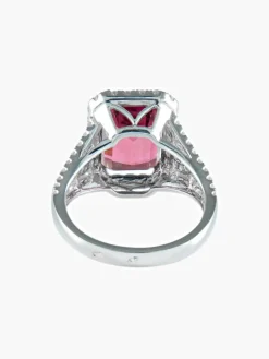 Bague Tourmaline rose Diamants