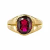 Bague Tourmaline Rubellite Or jaune