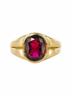 Bague Tourmaline Rubellite Or jaune