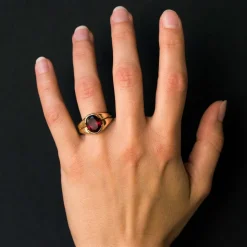 Bague Tourmaline Rubellite Or jaune