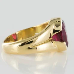 Bague Tourmaline Rubellite Or jaune