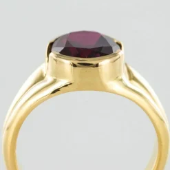 Bague Tourmaline Rubellite Or jaune