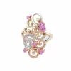 Bague Tourmalines roses Diamants