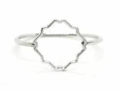 Bague Transparence Or blanc