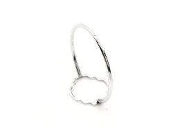 Bague Transparence Or blanc