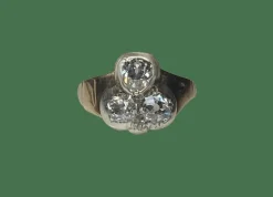 BAGUE TREFLE DIAMANTS