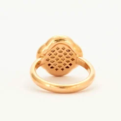 Bague Trèfle Quartz Rose