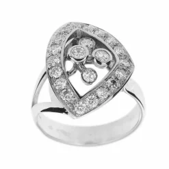 Bague Triangle diamants
