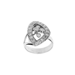 Bague Triangle diamants