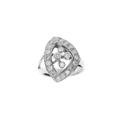 Bague Triangle diamants
