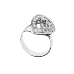 Bague Triangle diamants