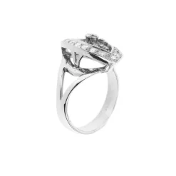 Bague Triangle diamants