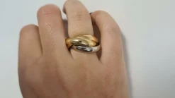 Bague tricolore en Or