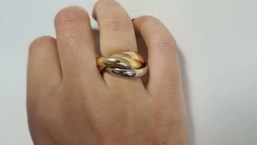 Bague tricolore en Or