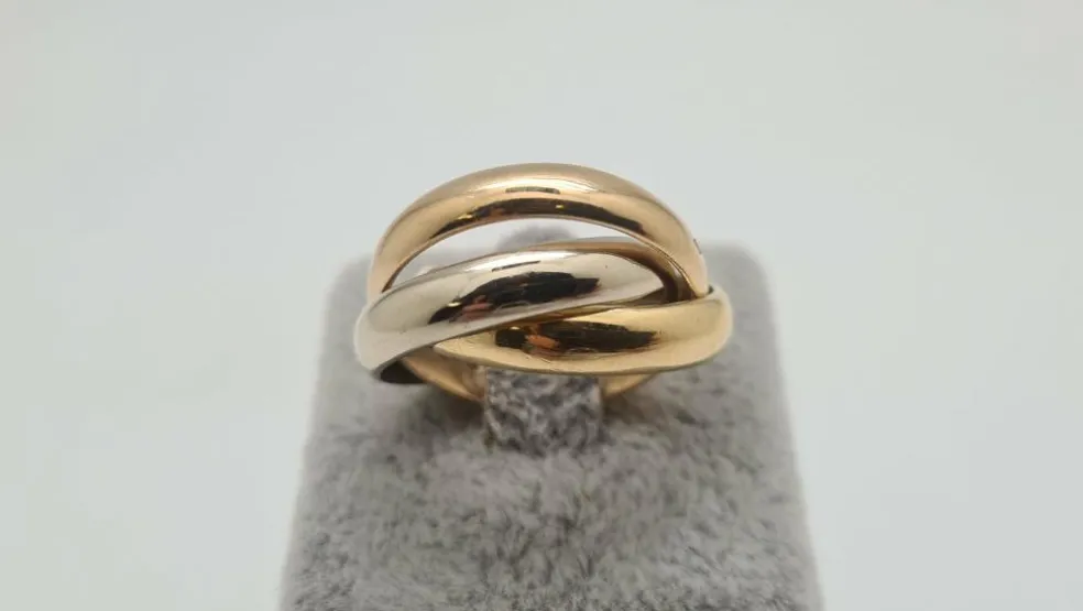 Bague tricolore en Or