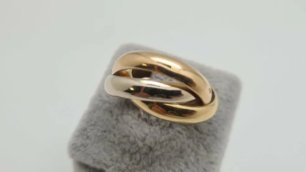 Bague tricolore en Or