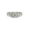 Bague Trilogie - Or blanc et diamants
