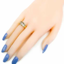 Bague trilogie Aigue-marine