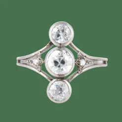 Bague trilogie Art Déco