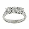 Bague trilogie avec diamants