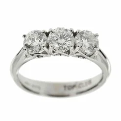 Bague trilogie avec diamants