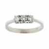 Bague trilogie avec diamants de 0,36 ct
