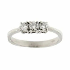Bague trilogie avec diamants de 0,36 ct