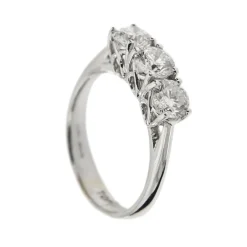 Bague trilogie avec diamants