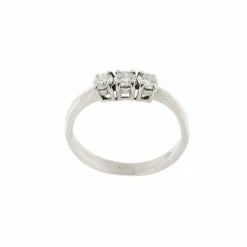 Bague trilogie avec diamants de 0,36 ct