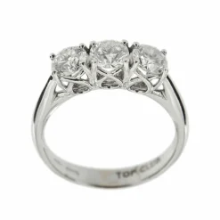 Bague trilogie avec diamants
