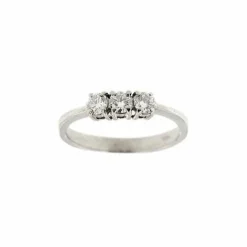Bague trilogie avec diamants de 0,36 ct