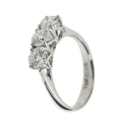 Bague trilogie avec diamants