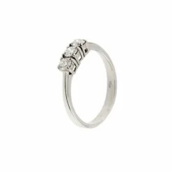 Bague trilogie avec diamants de 0,36 ct