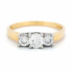 Bague Trilogie Diamant Platine