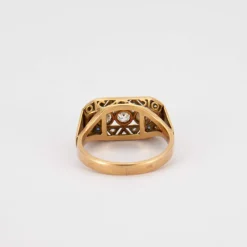 Bague Trilogie Diamants Art Déco