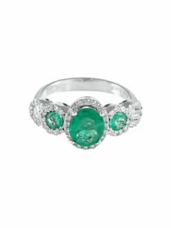 Bague Trilogie Emeraudes