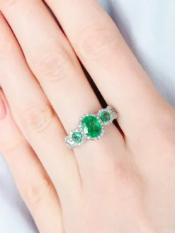 Bague Trilogie Emeraudes