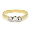 Bague Trilogie en or bicolore et diamants