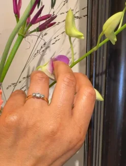 Bague Trilogie en or bicolore et diamants