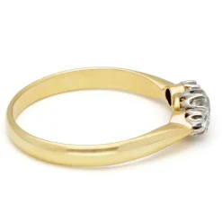 Bague Trilogie en or bicolore et diamants