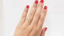 Bague Trilogie En Or Jaune Et Diamants