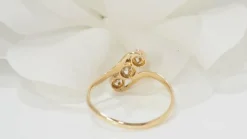 Bague Trilogie En Or Jaune Et Diamants