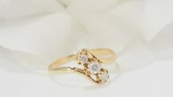Bague Trilogie En Or Jaune Et Diamants