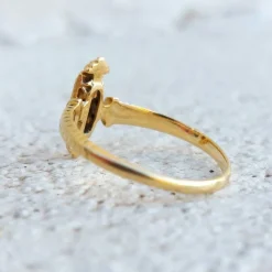 Bague trilogie Napoléon III, or et perles