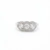 Bague TRILOGIE or blanc CT 0,91