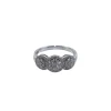 Bague "trilogie" Or blanc Diamants
