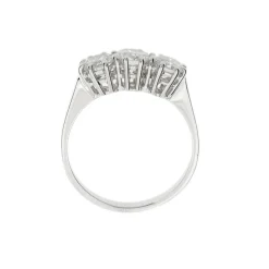 Bague trilogie Or blanc Diamants