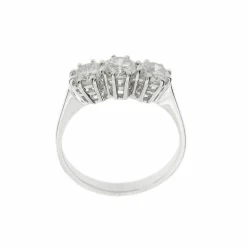 Bague trilogie Or blanc Diamants