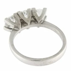 Bague trilogie Or blanc Diamants 1,50 ct